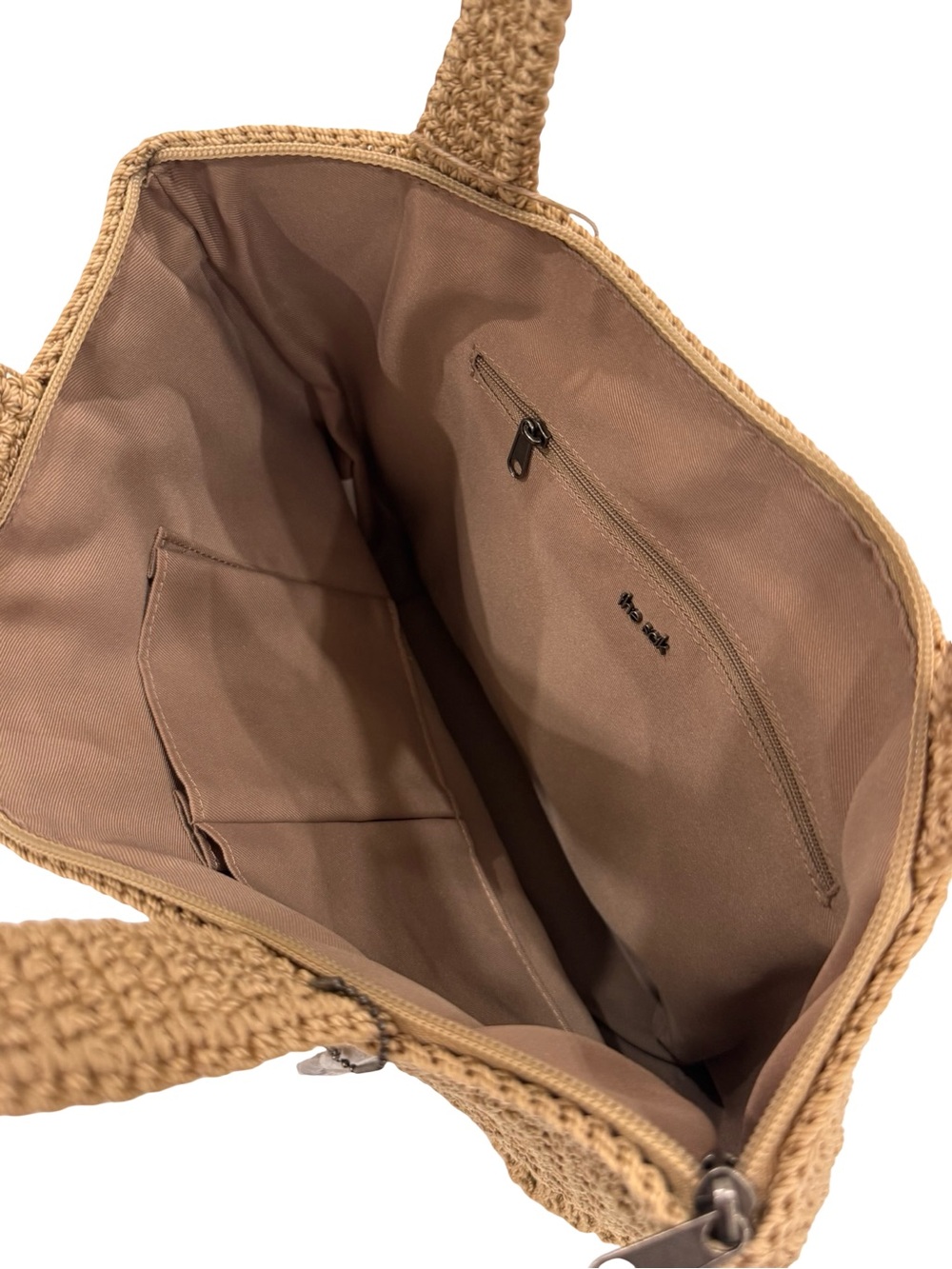 The Sak Brown Handwoven Crochet Tote - Picture 5 of 8